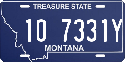 MT license plate 107331Y