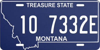 MT license plate 107332E