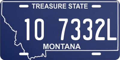 MT license plate 107332L