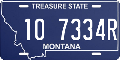 MT license plate 107334R