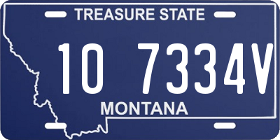 MT license plate 107334V