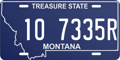 MT license plate 107335R