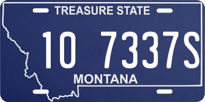 MT license plate 107337S