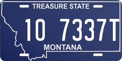 MT license plate 107337T