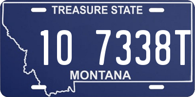 MT license plate 107338T