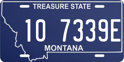 MT license plate 107339E