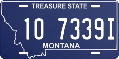 MT license plate 107339I