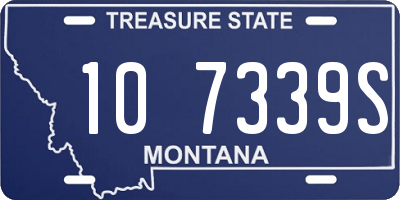 MT license plate 107339S