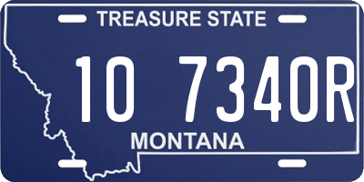 MT license plate 107340R