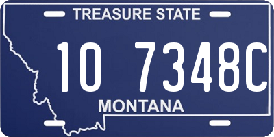 MT license plate 107348C