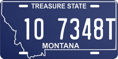 MT license plate 107348T