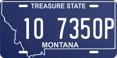 MT license plate 107350P