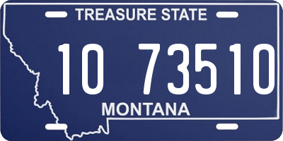 MT license plate 107351O