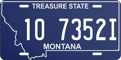 MT license plate 107352I