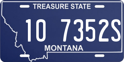 MT license plate 107352S