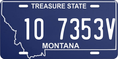 MT license plate 107353V