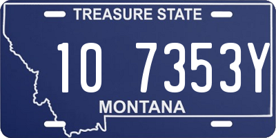 MT license plate 107353Y