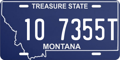 MT license plate 107355T