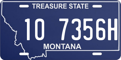 MT license plate 107356H