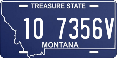 MT license plate 107356V