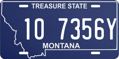 MT license plate 107356Y