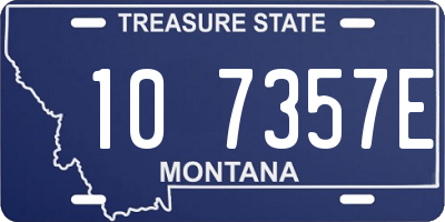 MT license plate 107357E