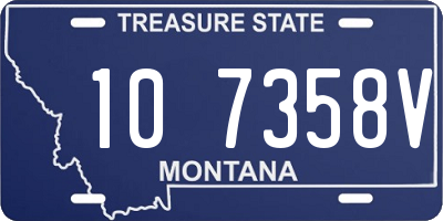 MT license plate 107358V