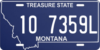 MT license plate 107359L