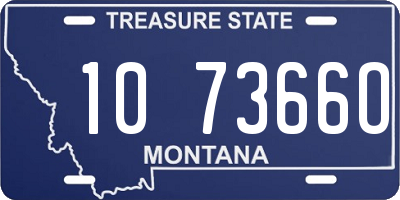 MT license plate 107366O