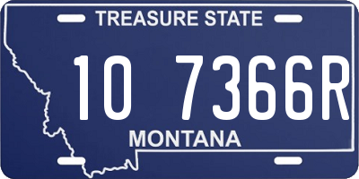 MT license plate 107366R