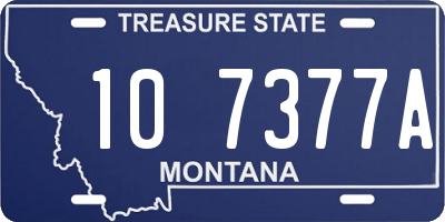 MT license plate 107377A