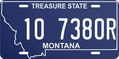 MT license plate 107380R