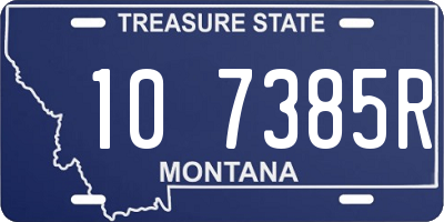 MT license plate 107385R