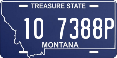 MT license plate 107388P