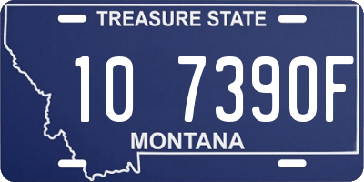 MT license plate 107390F