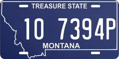 MT license plate 107394P