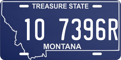 MT license plate 107396R