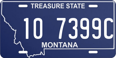 MT license plate 107399C