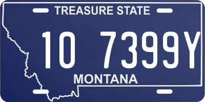 MT license plate 107399Y