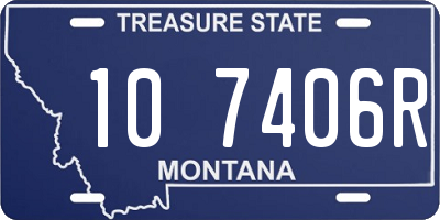 MT license plate 107406R