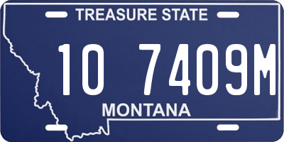 MT license plate 107409M