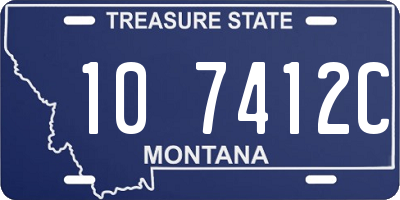 MT license plate 107412C