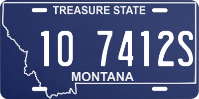 MT license plate 107412S