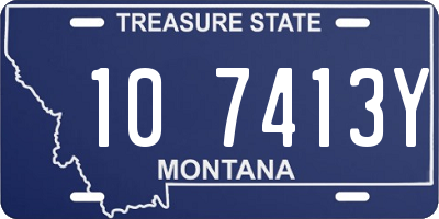 MT license plate 107413Y