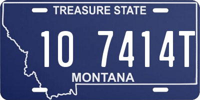 MT license plate 107414T