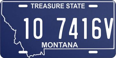 MT license plate 107416V