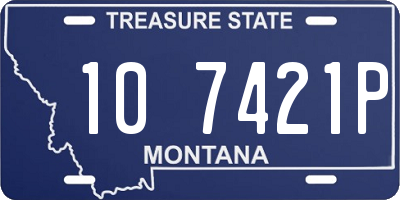 MT license plate 107421P