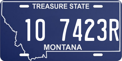 MT license plate 107423R