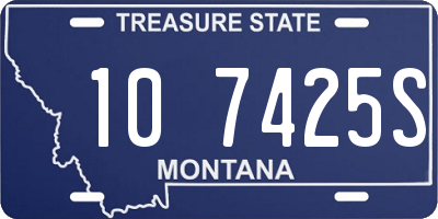 MT license plate 107425S