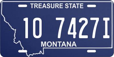 MT license plate 107427I